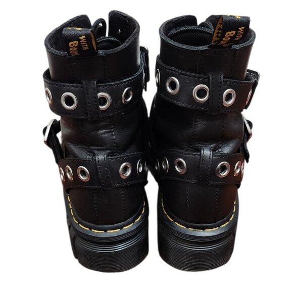 Dr Martens AUDRICK Hardware Leather Platform Boots Women's SOFT COMFORTABLE  10L - Picture 11 of 16